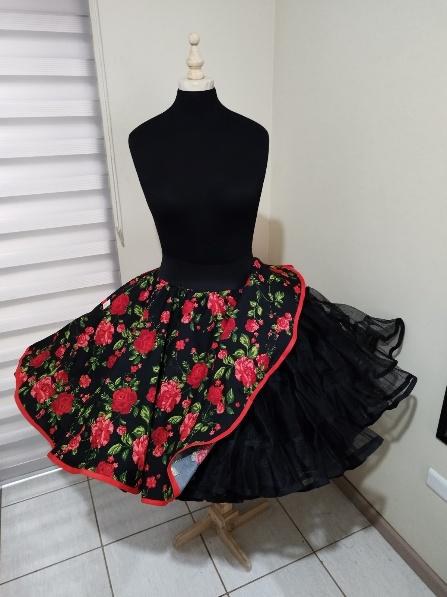 Falso de ensayo con tela estampada o sublimada